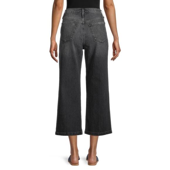 FRAME ALI CROPPED WIDE LEG JEAN SIZE 31 - Picture 3 of 4